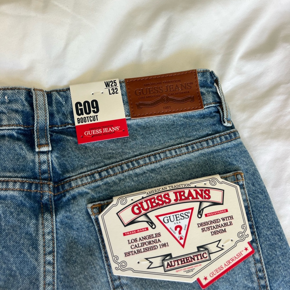 Guess Men's Blue Bootcut Denim